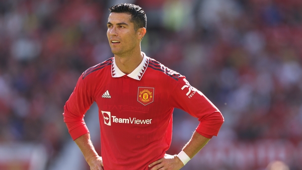 Cristiano Ronaldo was pictured leaving the ground before the game had finished