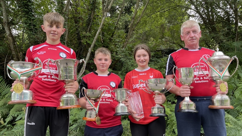 Liam Murphy, Ross O'Brien, Darcy O'Brien and Tim Kelleher of Cumann Ból Reigiún na Gaeltachta, Cork