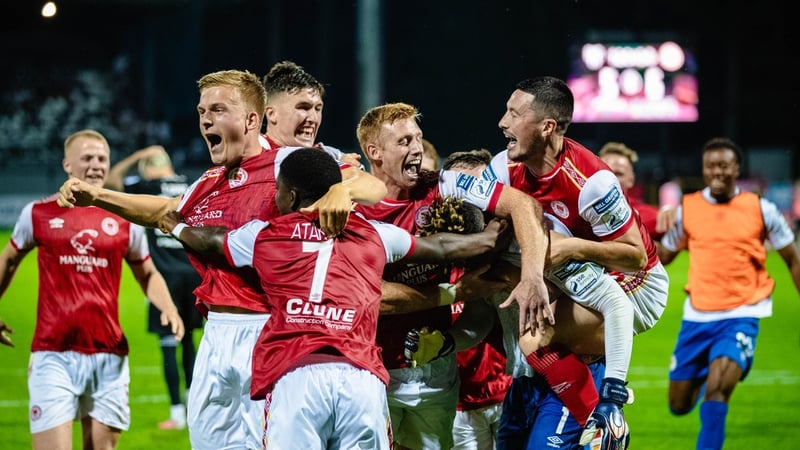 St Patrick's Athletic's game is live on the RTE News channel