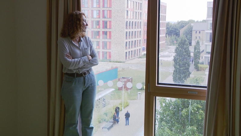 Moving to a university campus was a relief for Anastasiya Baguzova and her daughter