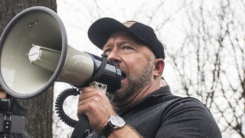 Alex Jones was ordered to pay damages for the shooting at Sandy Hook a 'hoax' (File image)