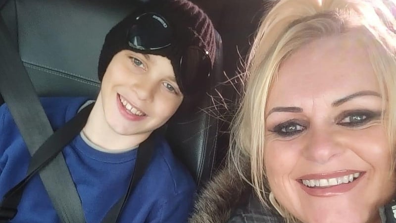 Archie Battersbee with his mother Hollie Dance