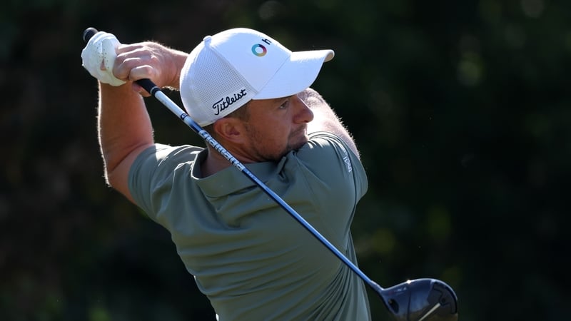 Paul Dunne in action at Celtic Manor on Saturday