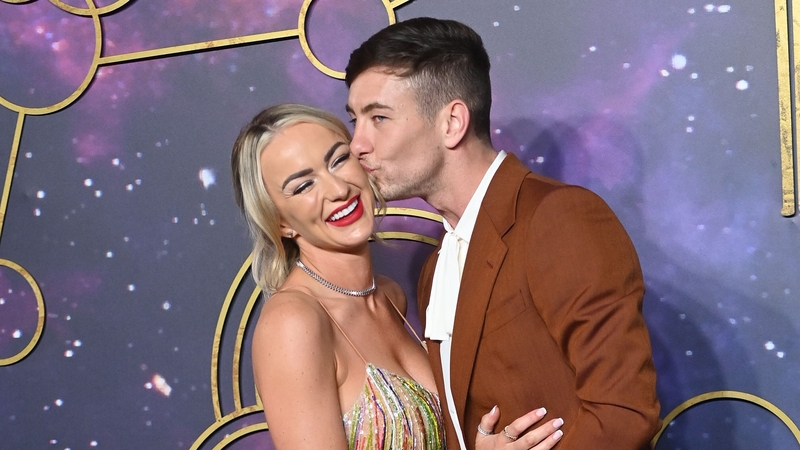 The proud parents - Alyson Sandro and Barry Keoghan