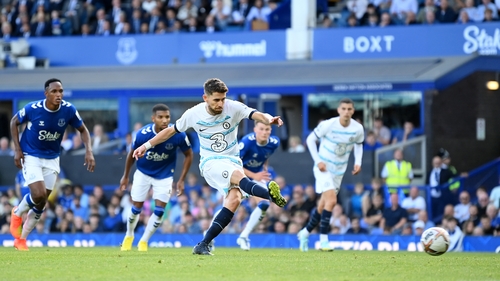 Jorginho scores from the penalty spot