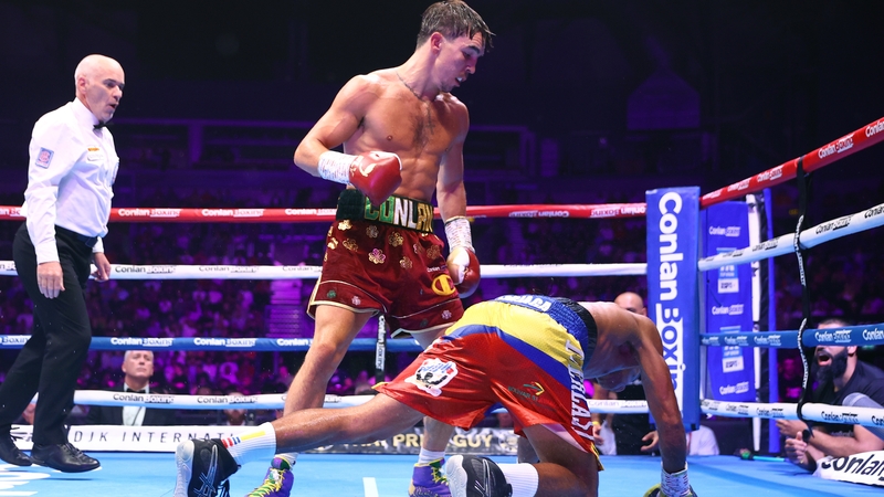 Michael Conlan knocks-down Miguel Marriaga