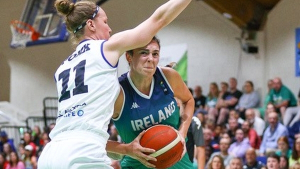 Top scorer Bridget Herlihy drives to the basket in Inchicore
