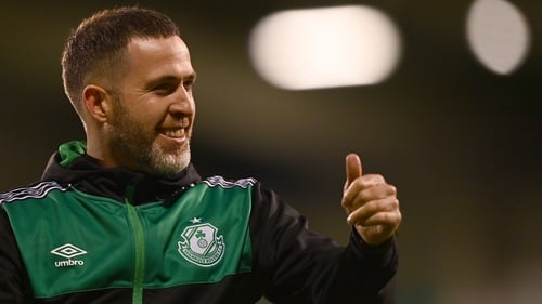 A happy Stephen Bradley following the first leg win in Tallaght