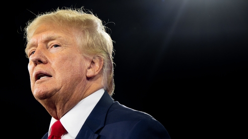 The search in Palm Beach marked a significant escalation in one of the many federal and state investigations Trump is facing from his time in office and in private business (file pic)