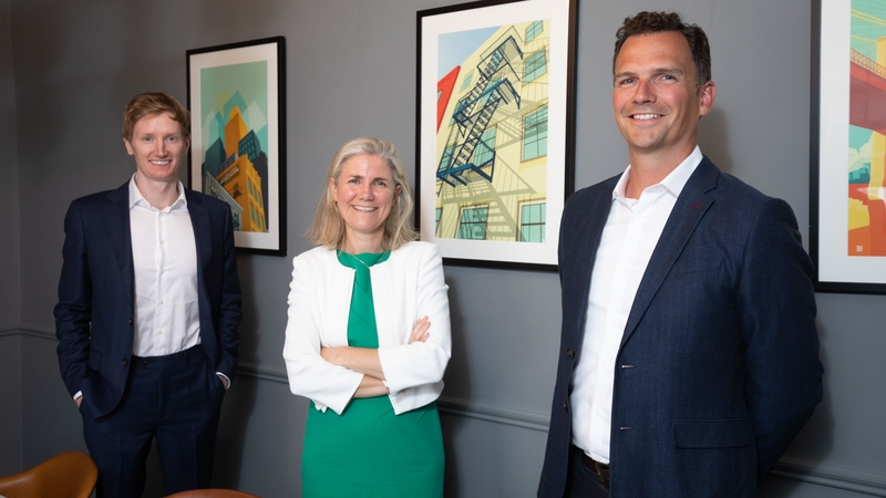 Adam Crinion, Waterland's Investment Manager; Laura Dillon, Managing Director and Principal and Donal Mac Nioclais, Investment Director