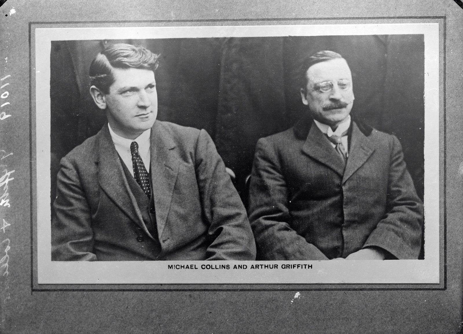 Collins and Griffith together in happier times (Pic: National Library of Ireland)