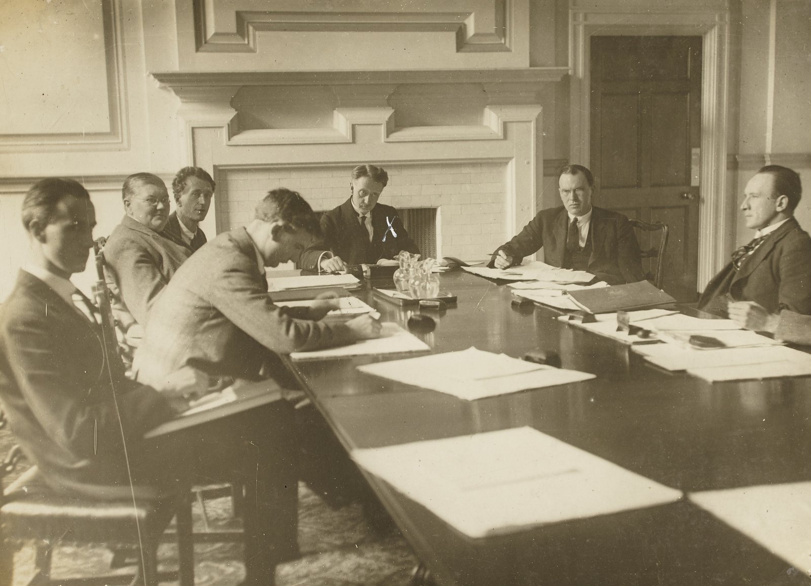 The Cabinet contemplated the terrible decisions to be made (Pic: National Library of Ireland)