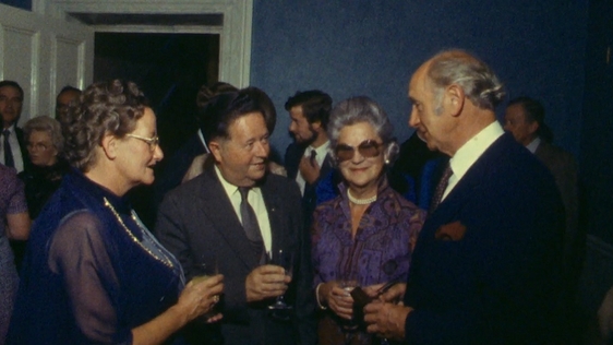 Michael O'Hehir at the Shelbourne Hotel, Dublin (1982)