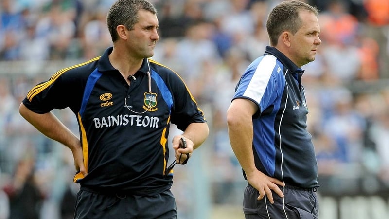 Davy Fitzgerald (R) is following in Liam Sheedy's footsteps by managing a county for the second time
