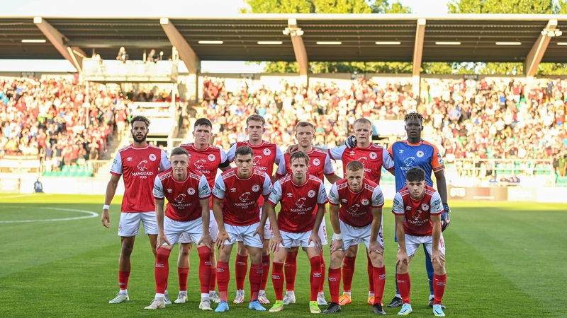 St Patrick's Athletic players ahead of the second leg against CSKA Sofia