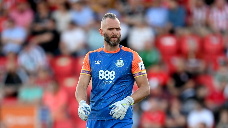 Shamrock Rovers goalkeeper Alan Mannus endured a busy Friday evening