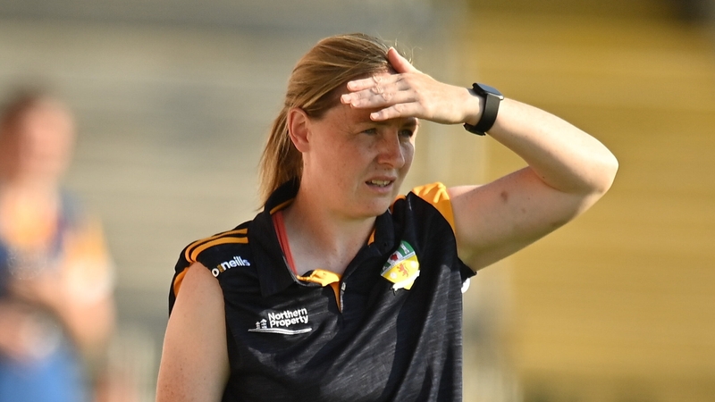 Antrim manager Emma Kelly during the final replay in Armagh