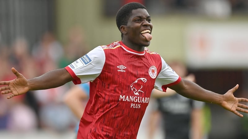 Serge Atakayi celebrates his first-half strike