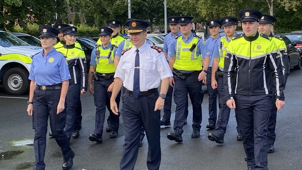 Garda Commissioner Drew Harris at the launch of the new Garda uniforms