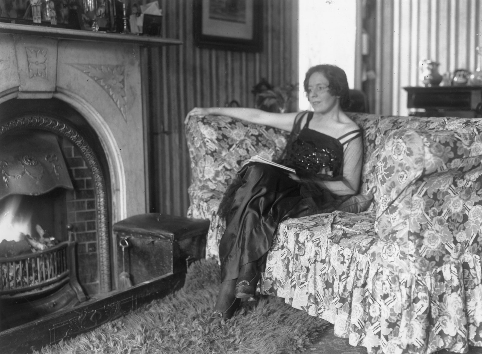 Collins's fiancé Kitty Kiernan, seen here in March 1922. She got engaged to Collins on 8th October 1921. Photo: Walshe/Topical Press Agency/Getty Images