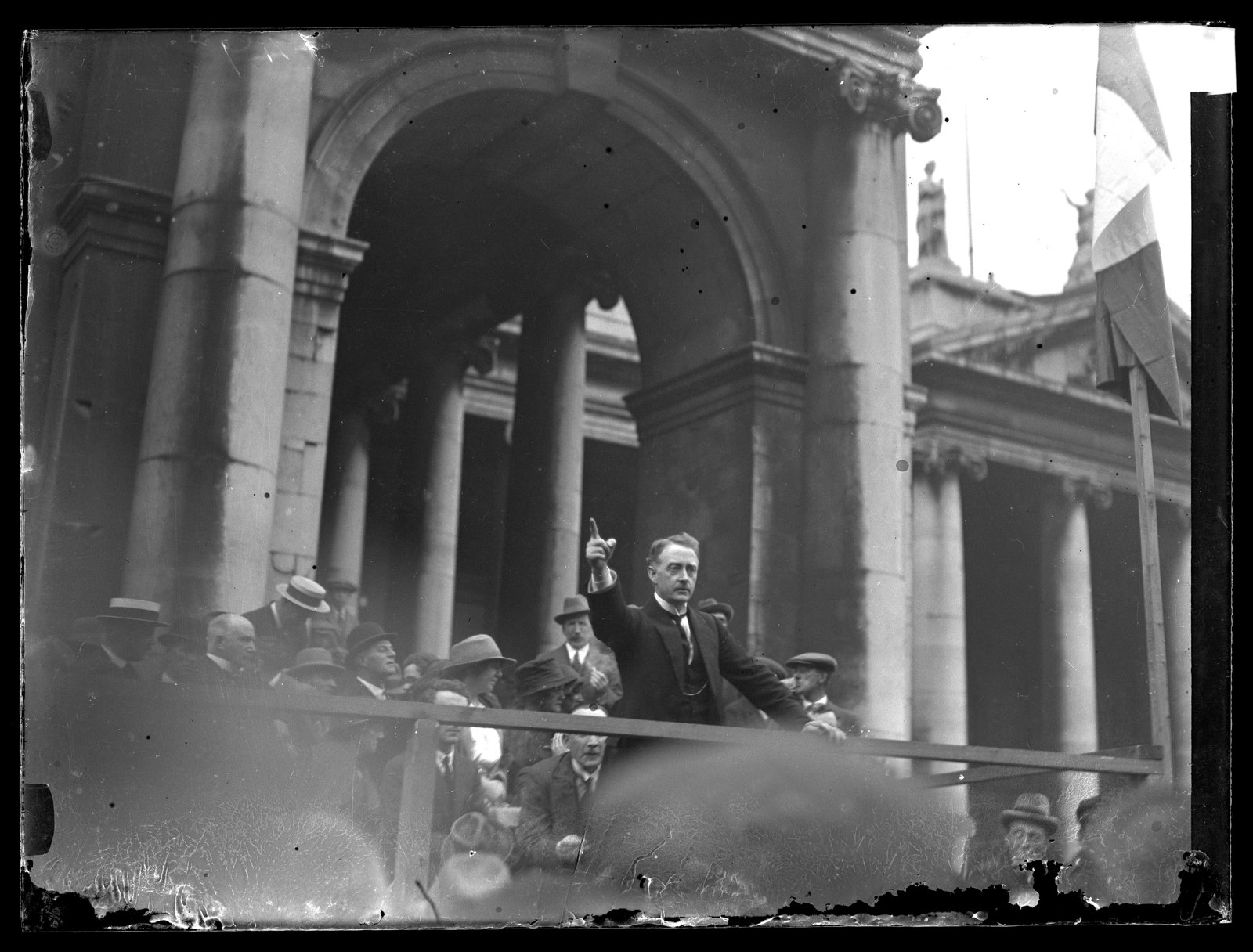 W. T. Cosgrave at College Green, Dublin at some point in the 1920s. Photo © RTÉ Photographic Archive