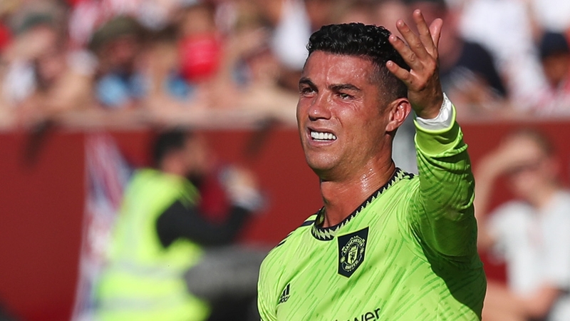 Ronaldo started in the 4-0 defeat at Brentford