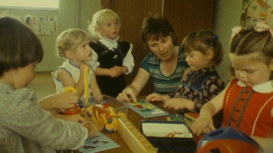 Children in Carlow attend the local Naíonra (1982)