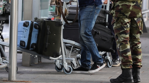 The army was on standby last month to assist at the airport
