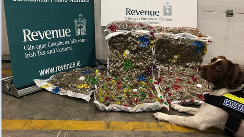 The drugs were discovered concealed in seven parcels that originated in Spain