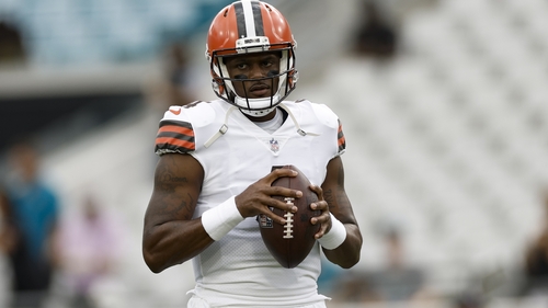 The Browns traded three first-round picks to the Texans for Watson and give him a guaranteed $230m five-year contract
