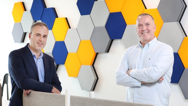 Richard Watson, managing partner with Furthr VC (left), with Paul McNulty, CEO and founder of 3D Issue