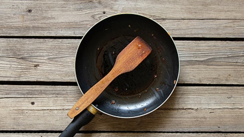 The chemicals are found in lots of daily items such as non-stick frying pans (file image)