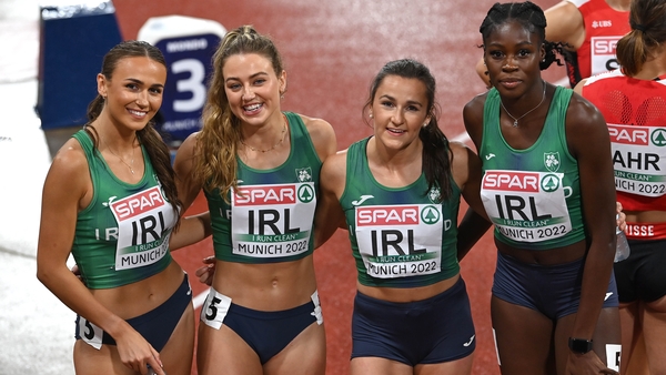 The Ireland team of Sharlene Mawdsley, Sophie Becker, Phil Healy and Rhasidat Adeleke have enjoyed a memorable championships