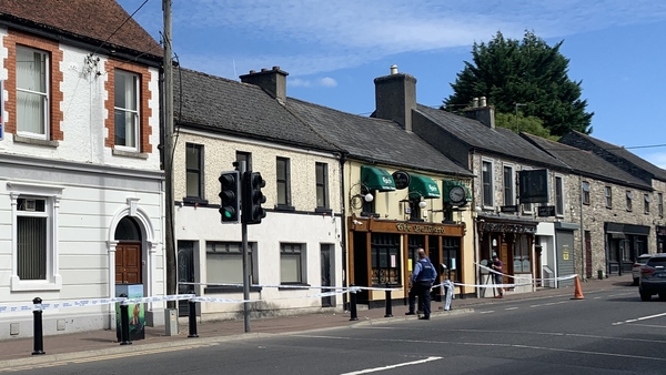 Gardaí at the scene in Monasterevin