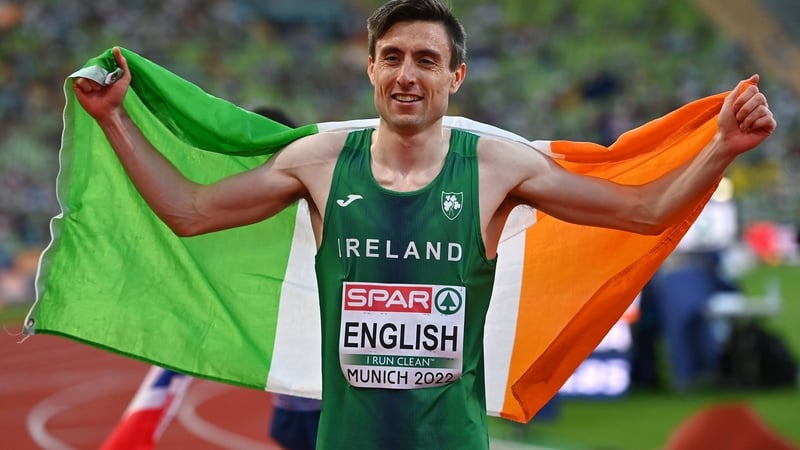 Mark English celebrates after winning bronze