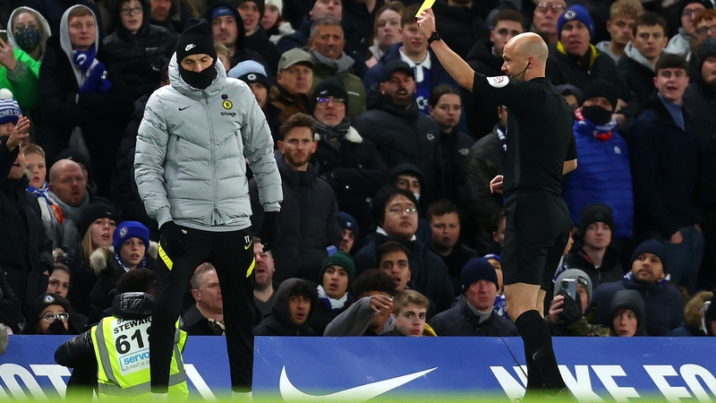 Anthony Taylor showed Thomas Tuchel a yellow card when Chelsea hosted Manchester United last November