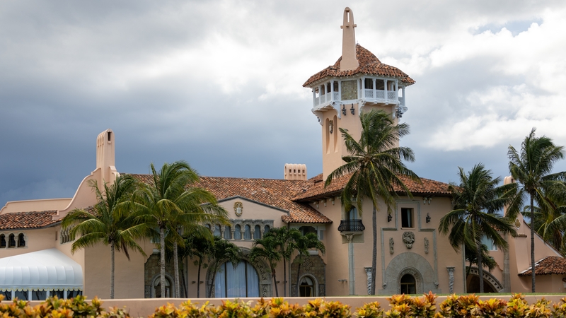 Mar-a-Lago is seen a week after the FBI raided the home of former President Trump
