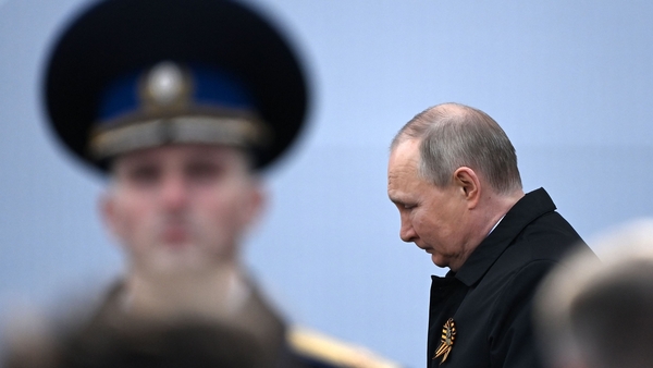 Russian president Vladimir Putin at the Victory Day military parade at Red Square in Moscow in May. Photo: Kirill Kudryavtsev/ AFP