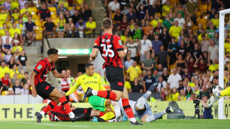 Adam Idah scores on his Norwich City return from injury lay-off