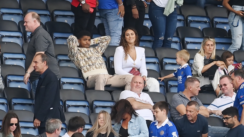 Wesley Fofana looks on from the stand against Southampton last weekend