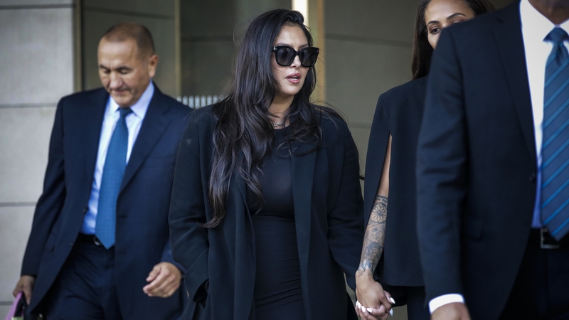 Vanessa Bryant leaving court in Los Angeles, California last Friday after testifying in the lawsuit