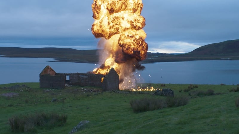 Explosion on Shetland