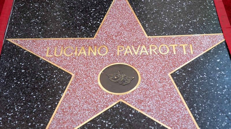 Luciano Pavarotti's star on the Hollywood Walk Of Fame