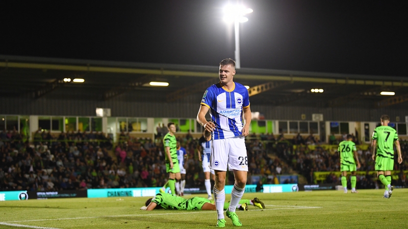 Evan Ferguson put himself in the spotlight with his first goal for Brighton on Wednesday night