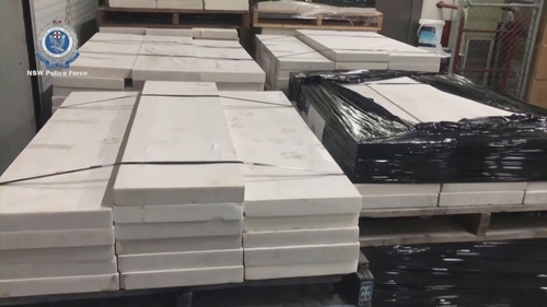 The drugs were concealed in marble slabs