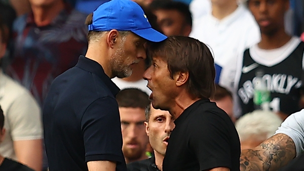 Thomas Tuchel and Antonio Conte clashed after the final whistle