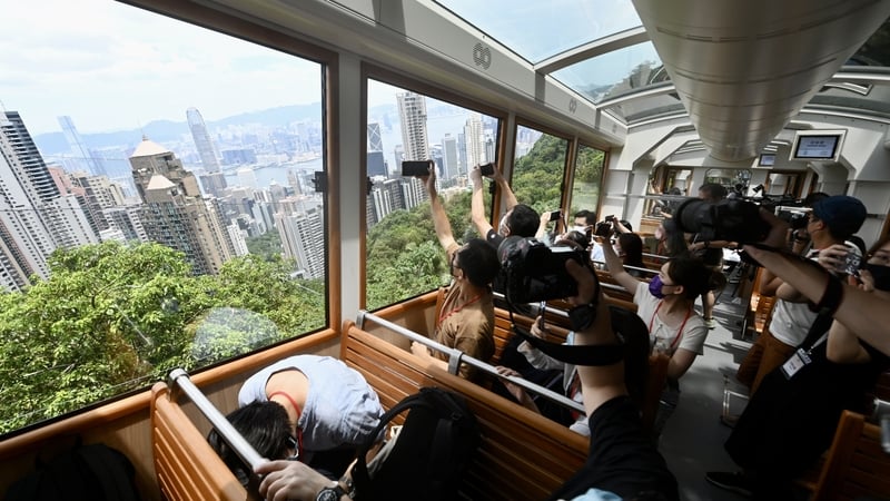 The Peak Tram closed for upgrades in June 2021 amid Beijing's zero-Covid strategy, which all but wiped out its tourism industry