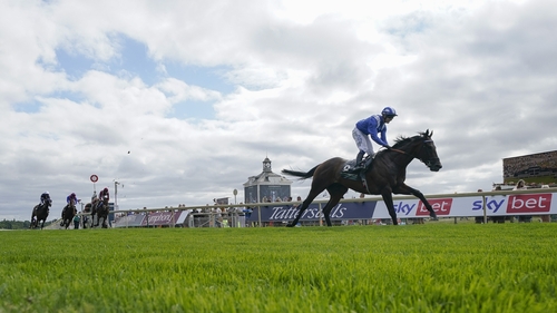 Jim Crowley partnered Baaeed to an emphatic win in the Juddmonte