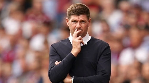 Aston Villa manager Steven Gerrard