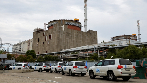 The IAEA expert mission, escorted by the Russian military, arrives at the Zaporizhzhia nuclear power plant